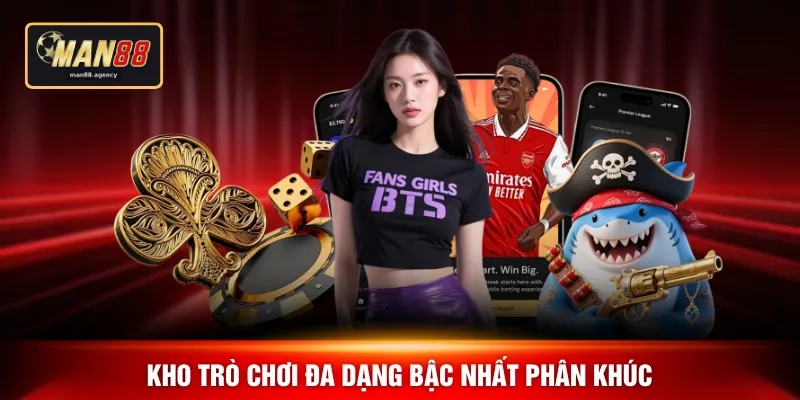 Kho trò chơi đa dạng bậc nhất phân khúc
