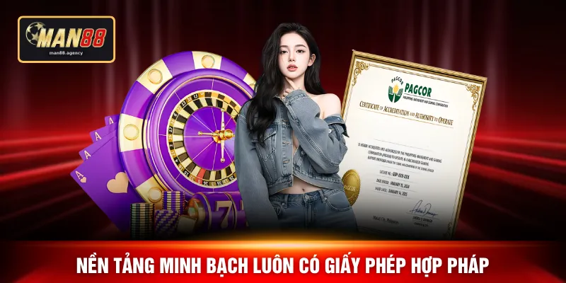 Nền tảng minh bạch luôn có giấy phép hợp pháp