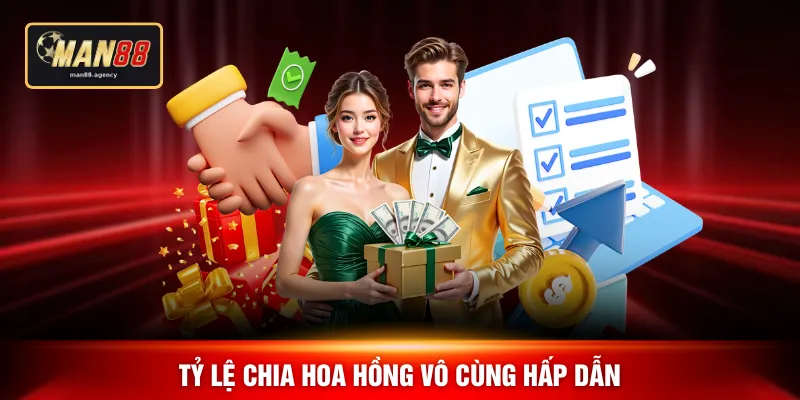 Tỷ lệ chia hoa hồng vô cùng hấp dẫn